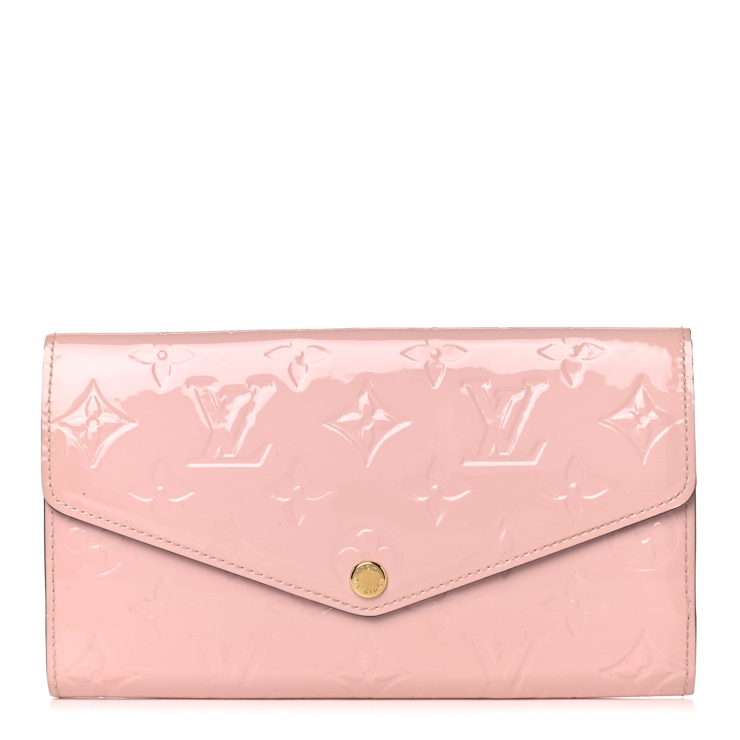 Louis Vuitton Vernis Sarah Wallet NM Rose Ballerine 1 of 11