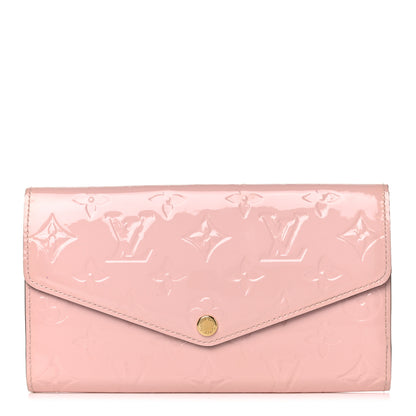 Louis Vuitton Vernis Sarah Wallet NM Rose Ballerine 1 of 11