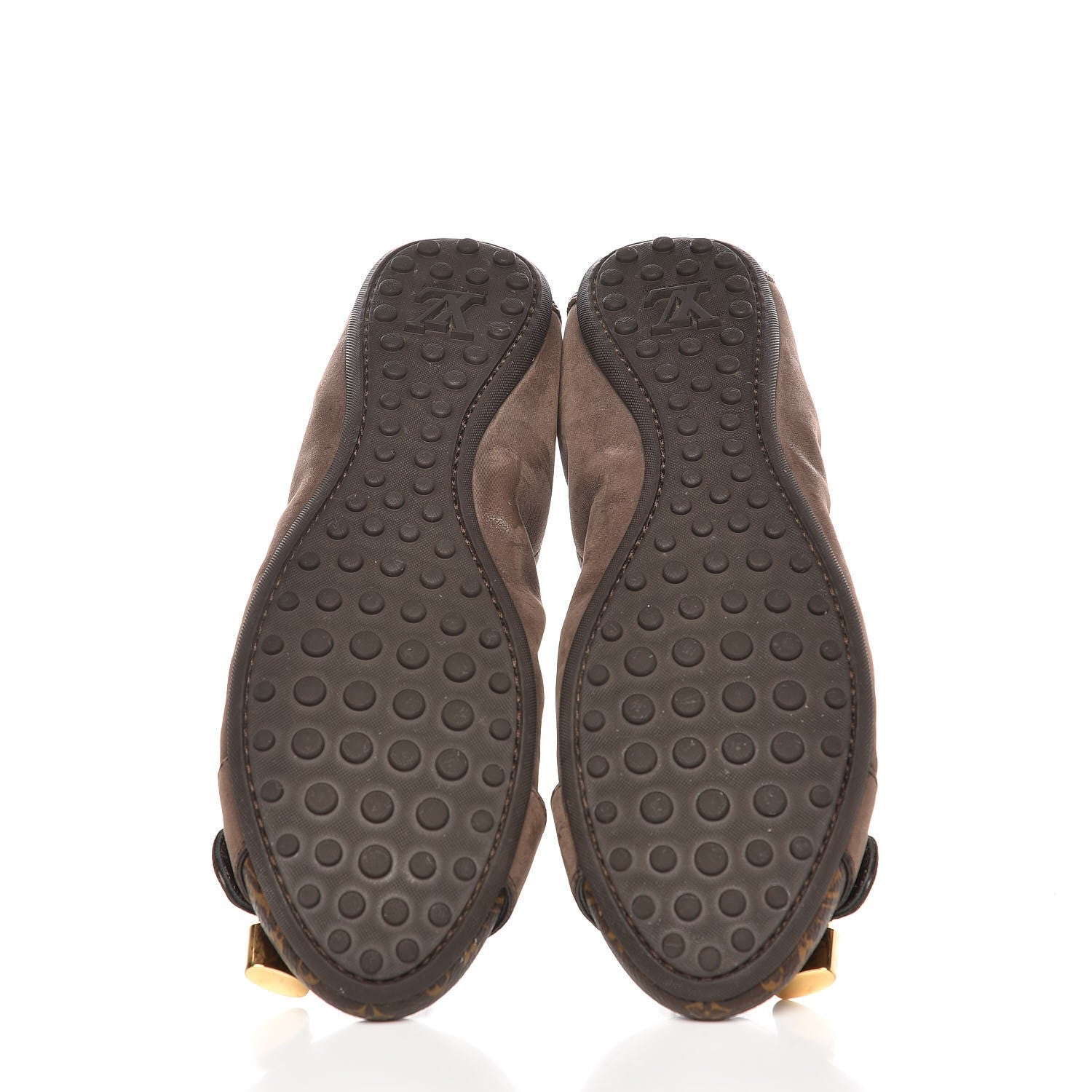 Louis Vuitton Monogram Suede Lucky Ballerina Flats 36.5 Brown 5 of 7