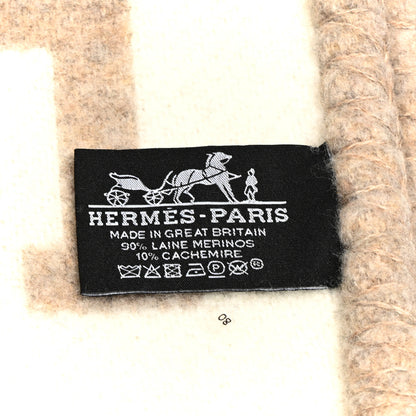 Hermes Wool Cashmere Avalon III Blanket Coco Camomille 3 of 3