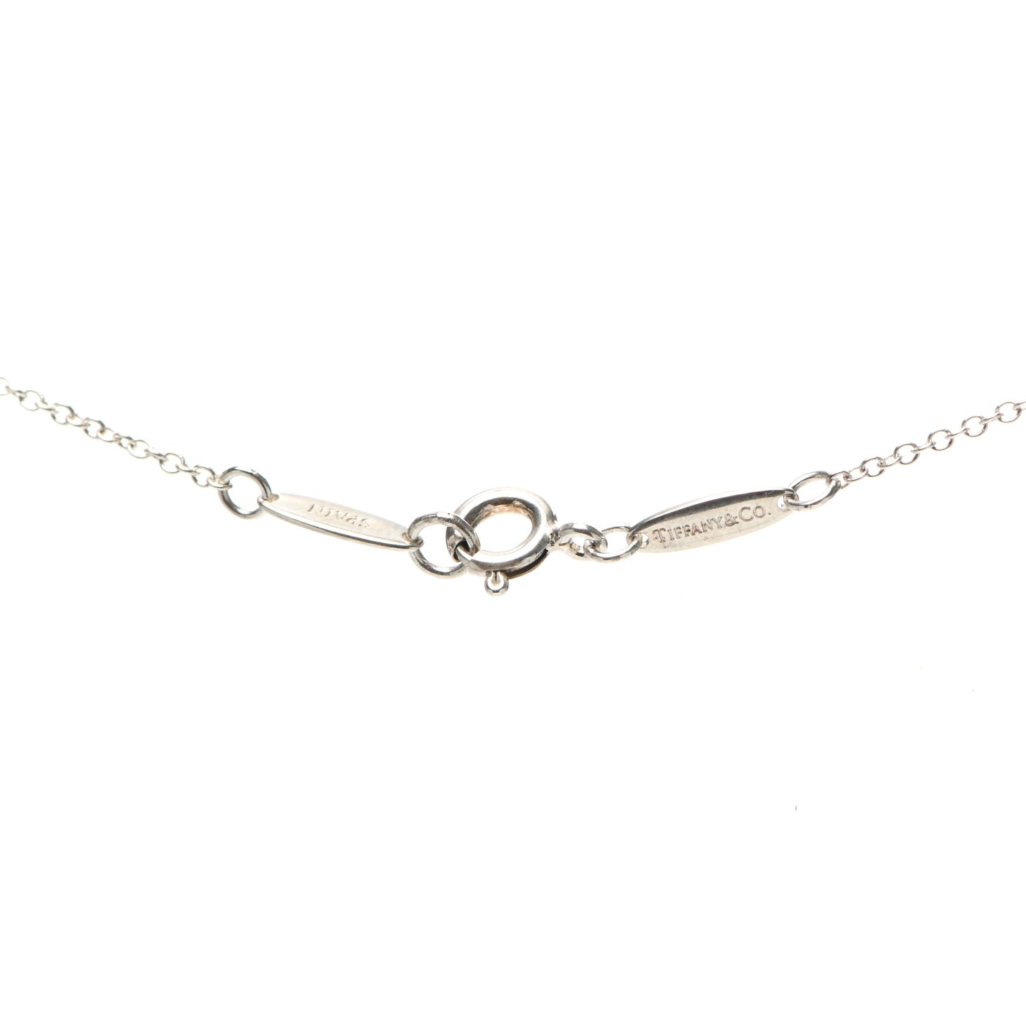 Sterling Silver 11mm Elsa Peretti Open Heart Pendant Necklace