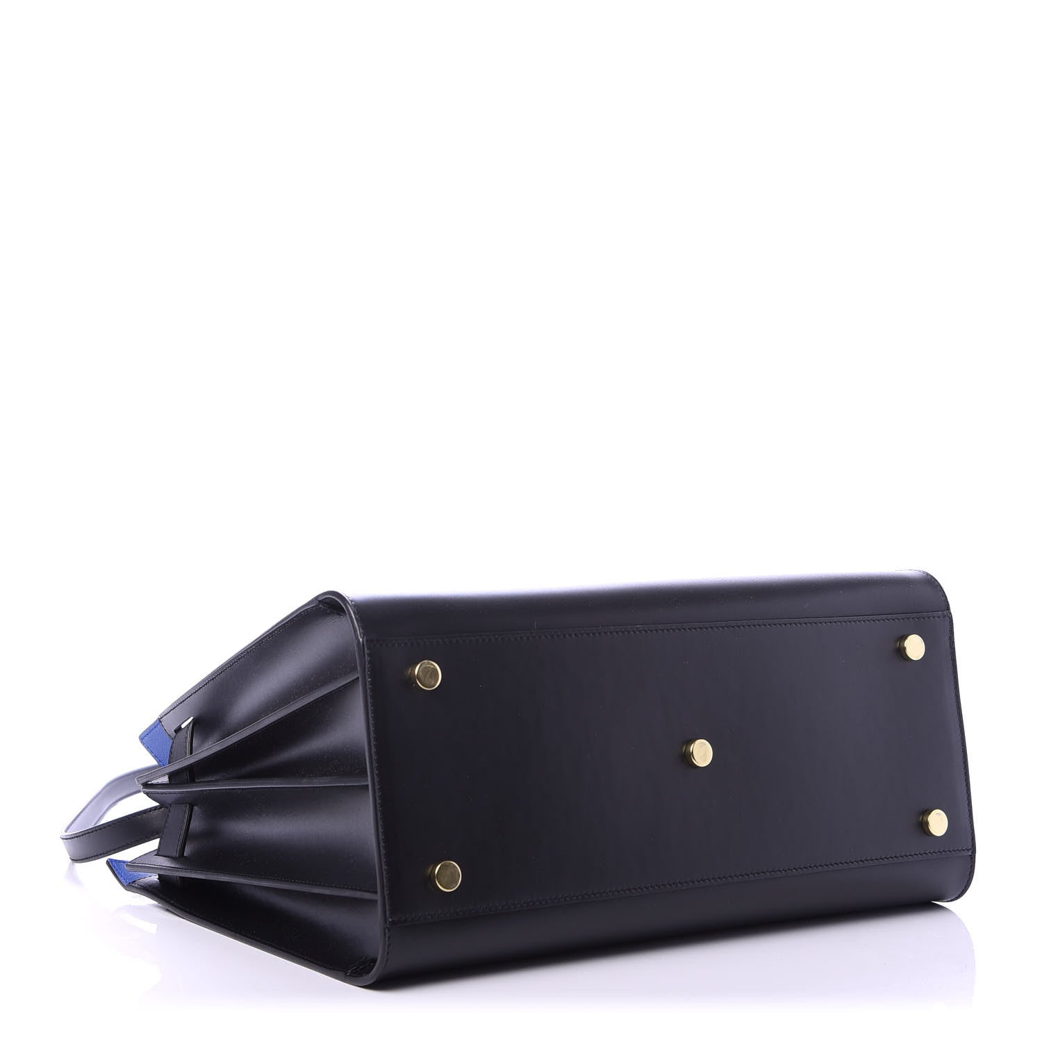 Saint Laurent Calfskin Small Sac De Jour Black Blue Majorelle 4 of 10