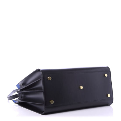 Saint Laurent Calfskin Small Sac De Jour Black Blue Majorelle 4 of 10