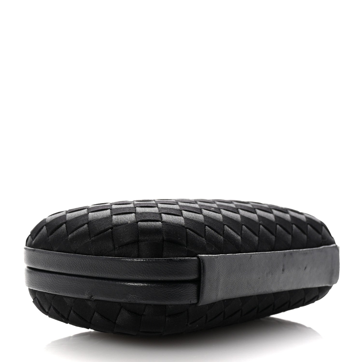 Bottega Veneta Satin Intreccio Impero Knot Clutch Black 4 of 6