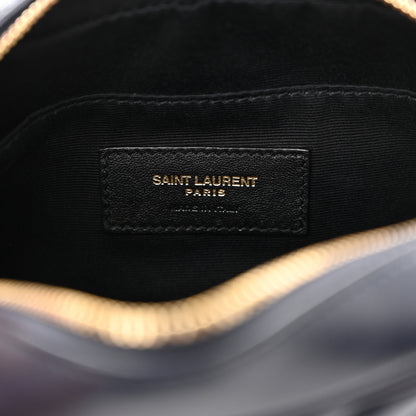 Saint Laurent Calfskin Matelasse Monogram Lou Belt Bag Deep Marine 6 of 11