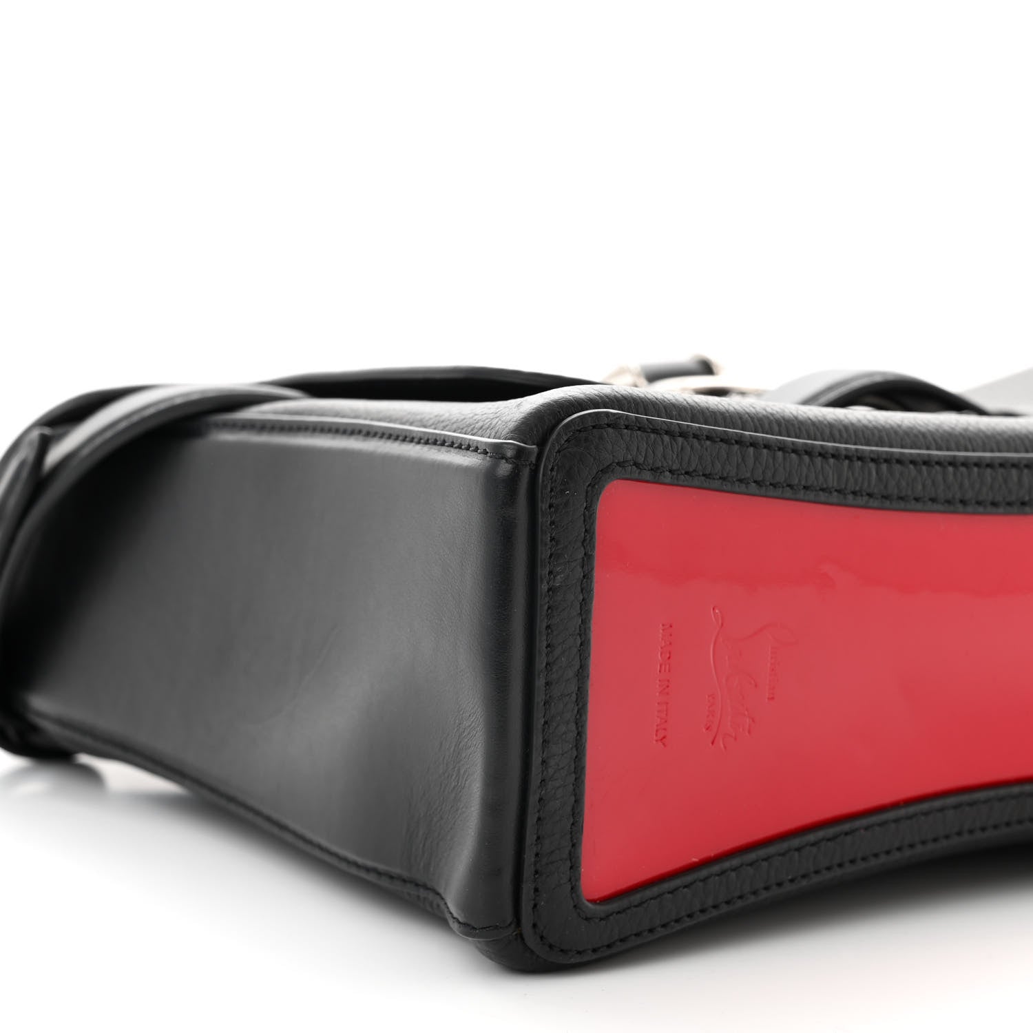 Christian Louboutin Pebbled Calfskin Medium Rubylou Shoulder Bag Black 8 of 9