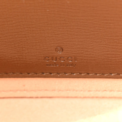 Gucci GG Supreme Monogram Azalea Calfskin Mini Retro Interlocking G Mini Shoulder Bag Beige Ebony Brown Sugar 6 of 11