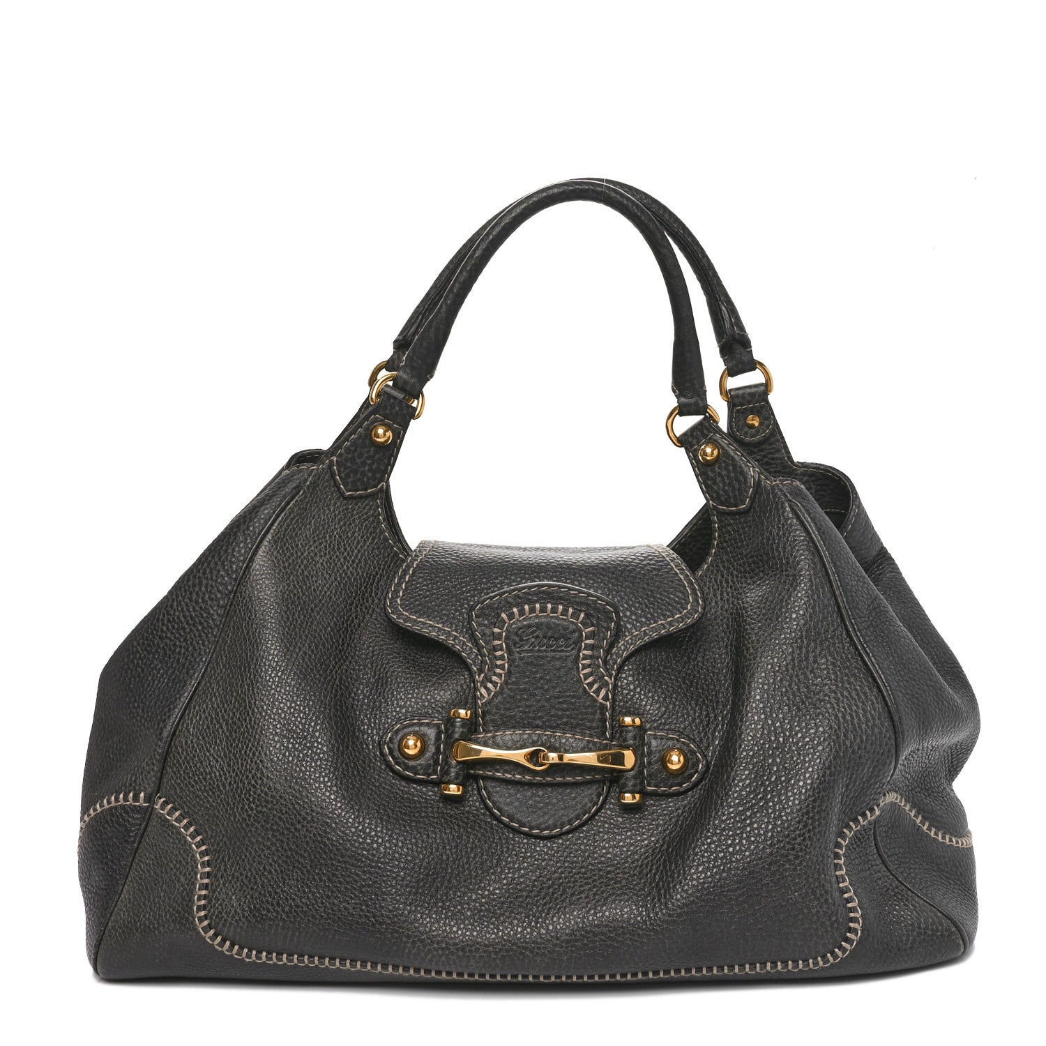 Gucci Calfskin Large New Pelham Shoulder Bag Grey 1 of 10