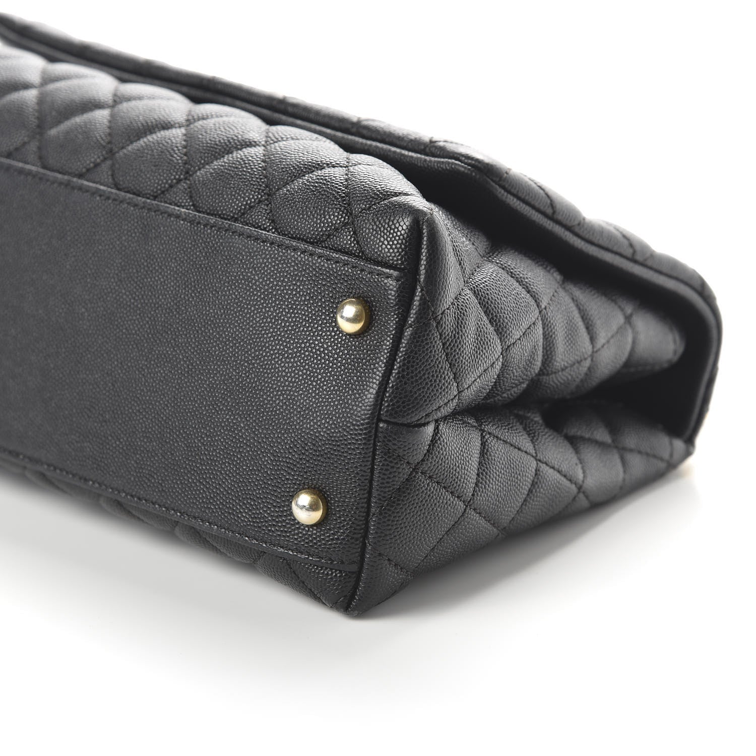 Chanel Caviar Quilted Small Coco Handle Flap Black 6 of 10