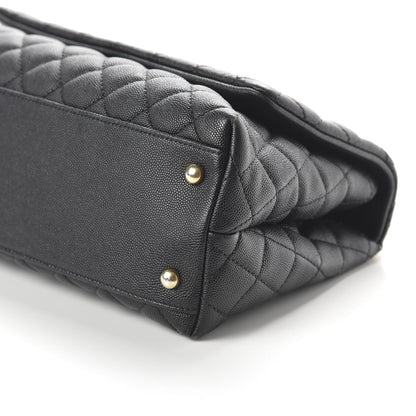 Chanel Caviar Quilted Small Coco Handle Flap Black 6 of 10