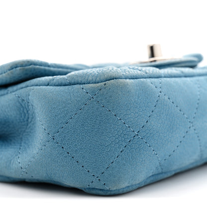 Chanel Iridescent Caviar Quilted Extra Mini Flap Light Blue 10 of 13