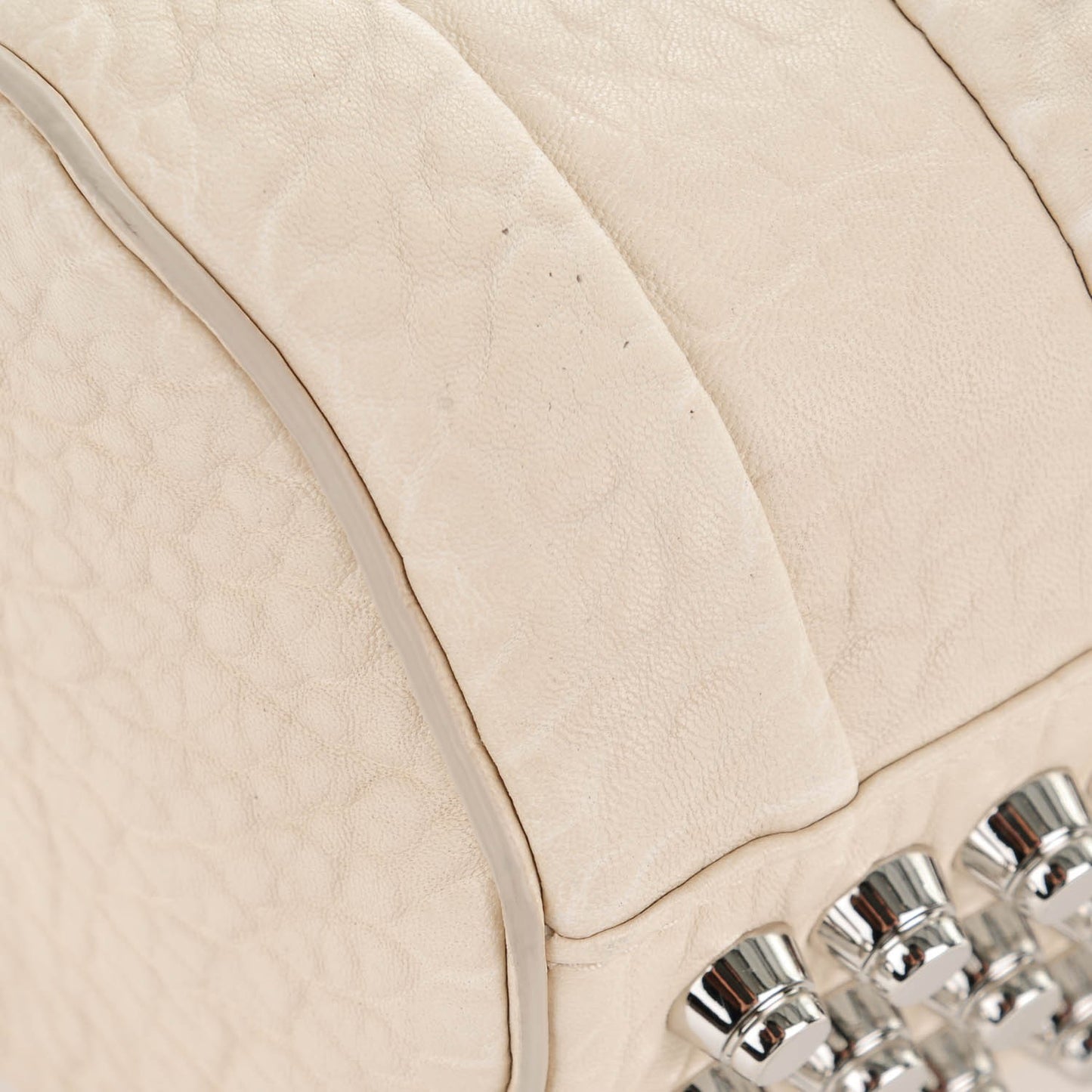 Pebbled Lambskin Mini Rockie Opaline Rhodium Hardware