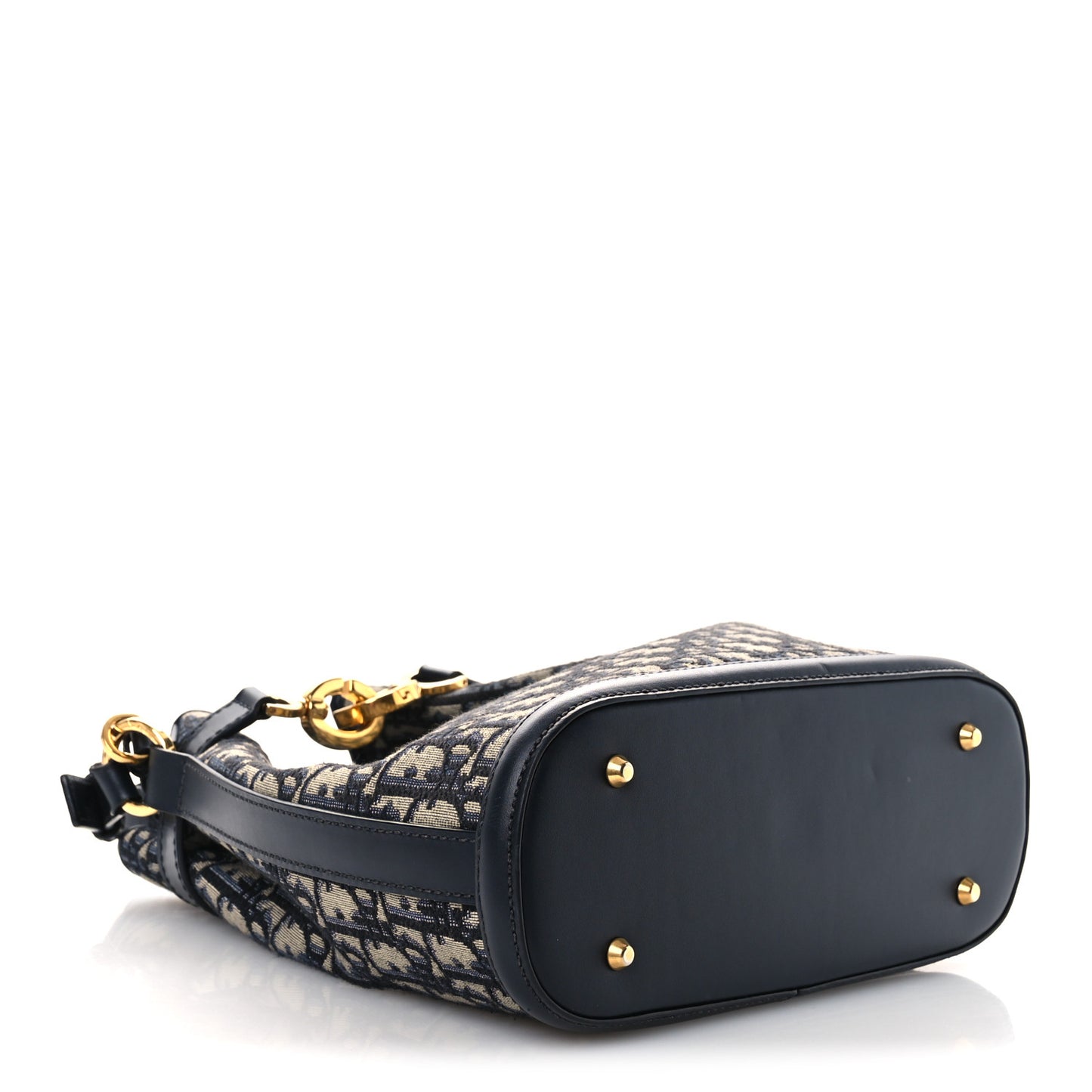 Oblique Calfskin Medium C'est Dior Bucket Bag Blue