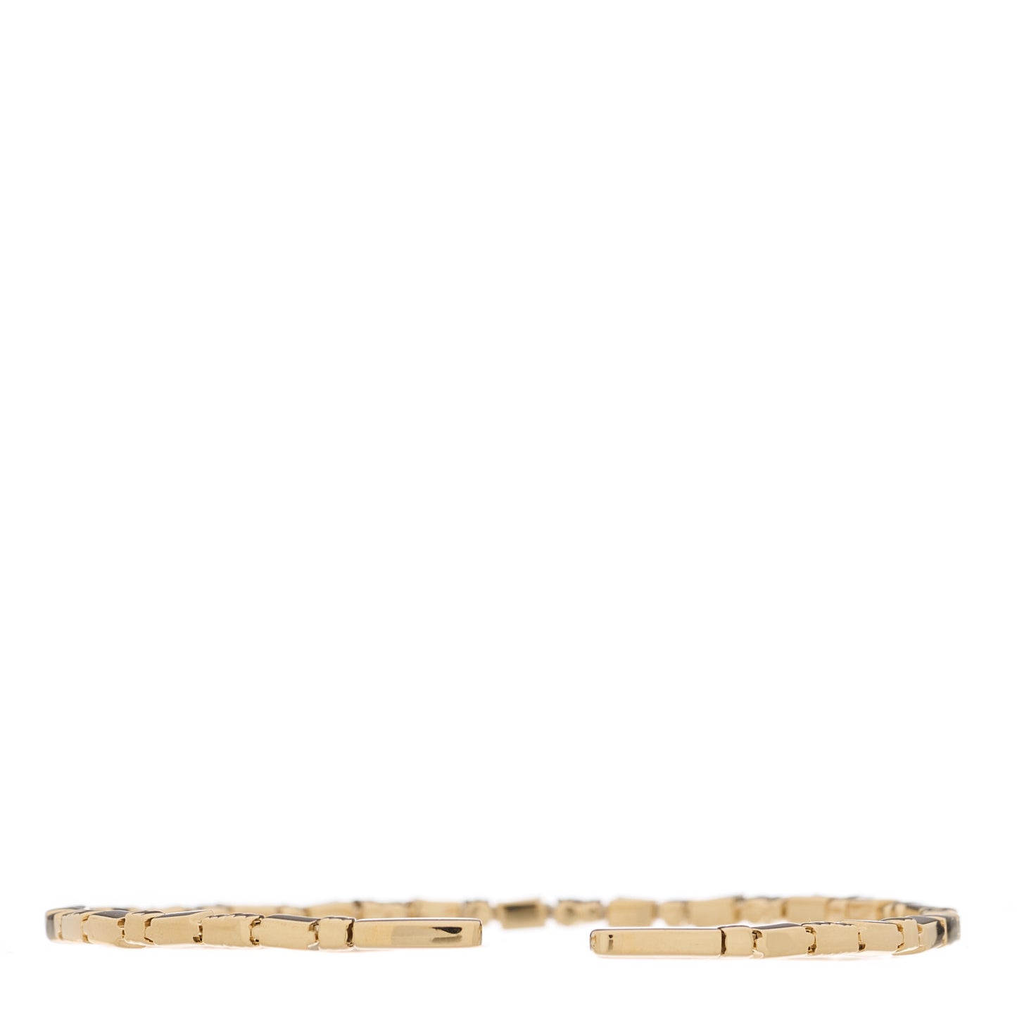 18K Yellow Gold Diamond Thin Mix Bangle Bracelet