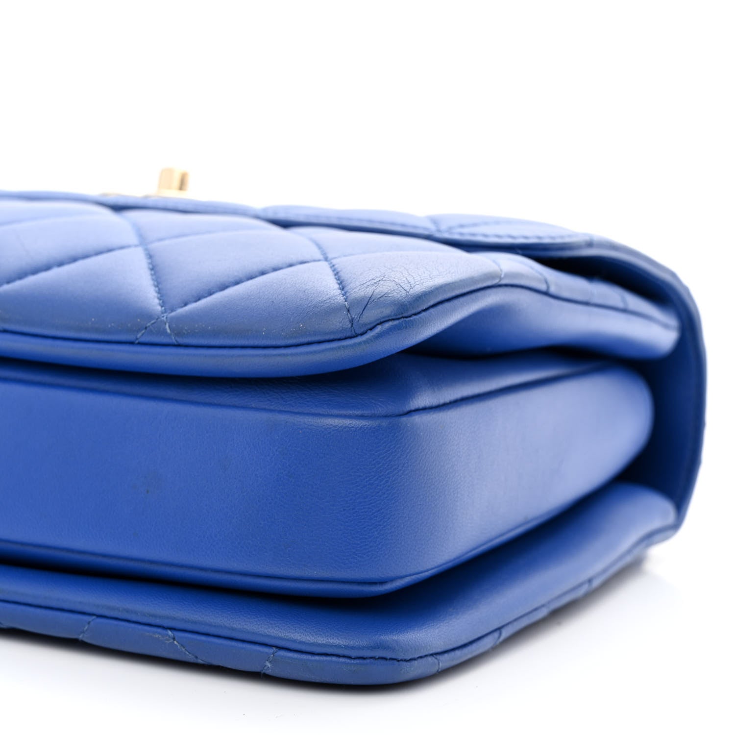 Chanel Lambskin Quilted Small Trendy CC Flap Dual Handle Bag Blue 10 of 11