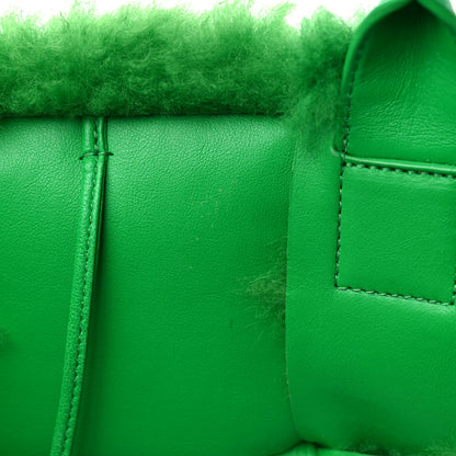 Bottega Veneta Shearling Small Intrecciato Arco Tote Parakeet 10 of 12
