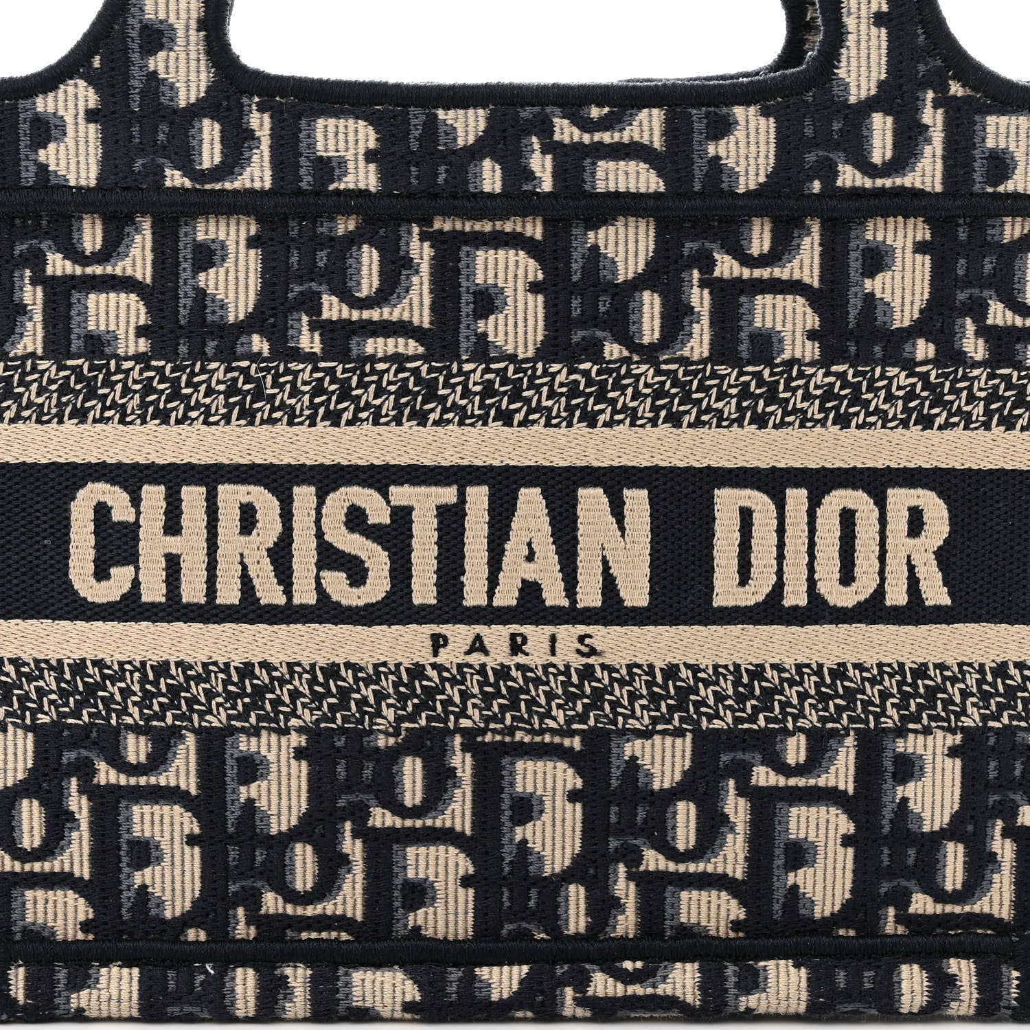 Christian Dior Oblique Mini Book Tote Blue Multicolor 8 of 11