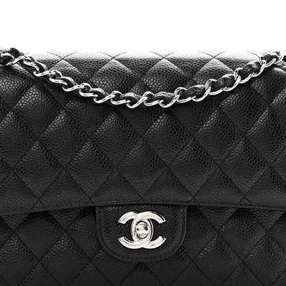 Chanel Caviar Quilted Medium Double Flap Black 8 of 16