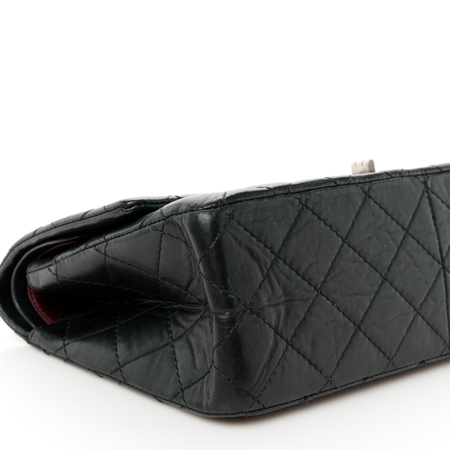 Aged Calfskin Quilted 2.55 Reissue 226 Flap Black