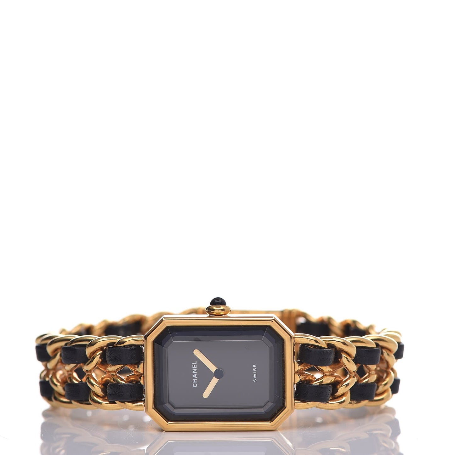 Stainless Steel Lambskin 20mm Chain Premiere Quartz Watch Gold L