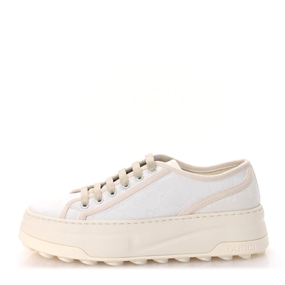 Gucci GG Monogram Womens 1977 Tennis Platform 52mm Sneakers 40.5 Great White Mystic White 1 of 9