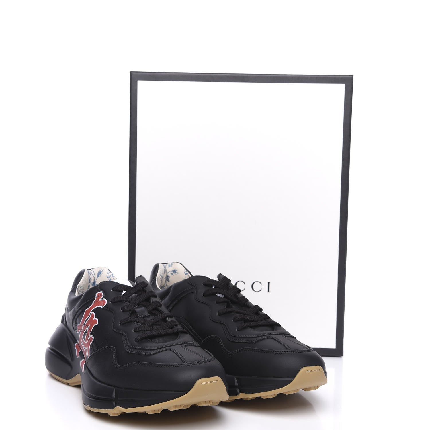 Gucci X MLB Calfskin LA Dodgers Mens Rhyton Sneakers 10 Black 11 of 11