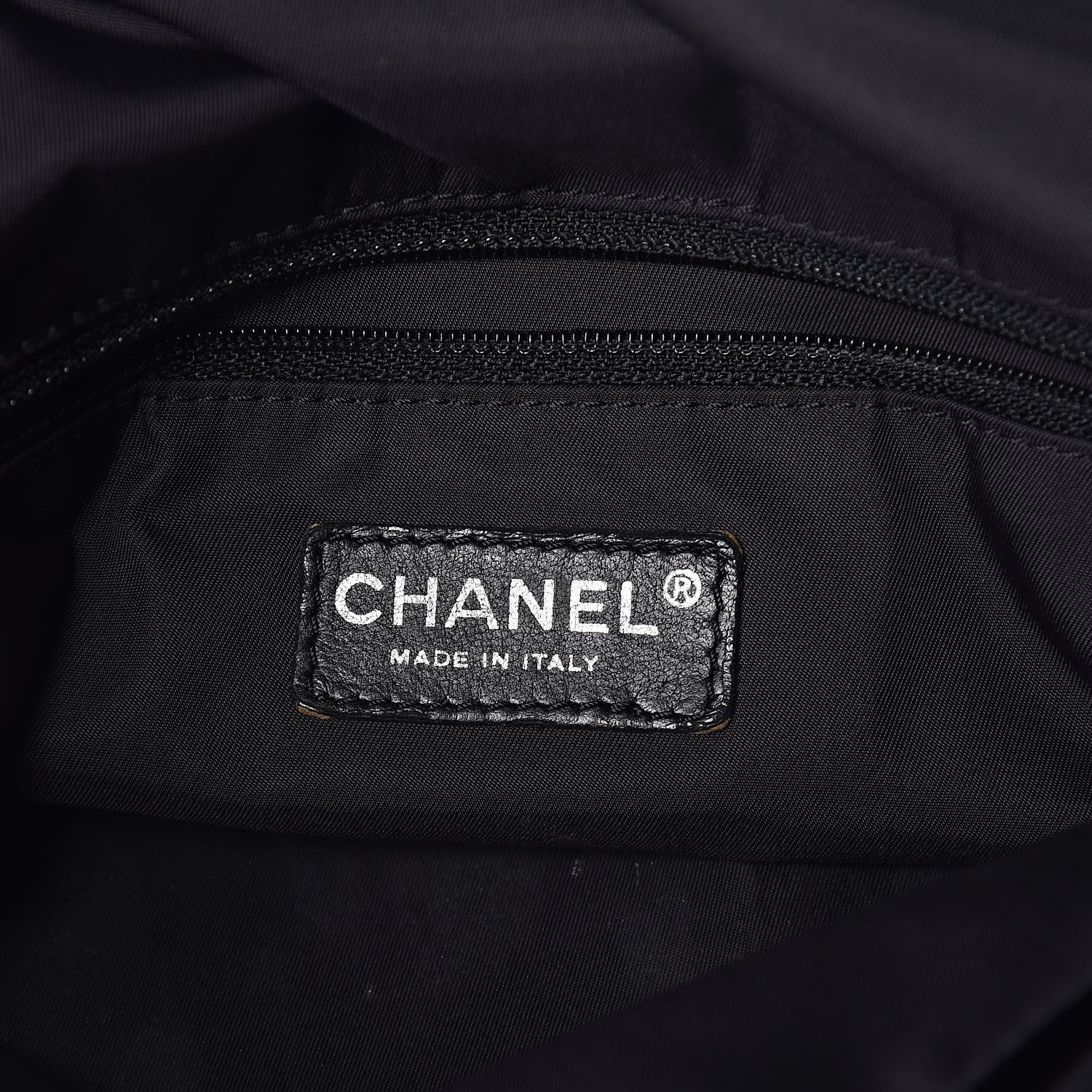Chanel Coated Canvas Quilted Large Paris Biarritz Tote Black 7 of 10