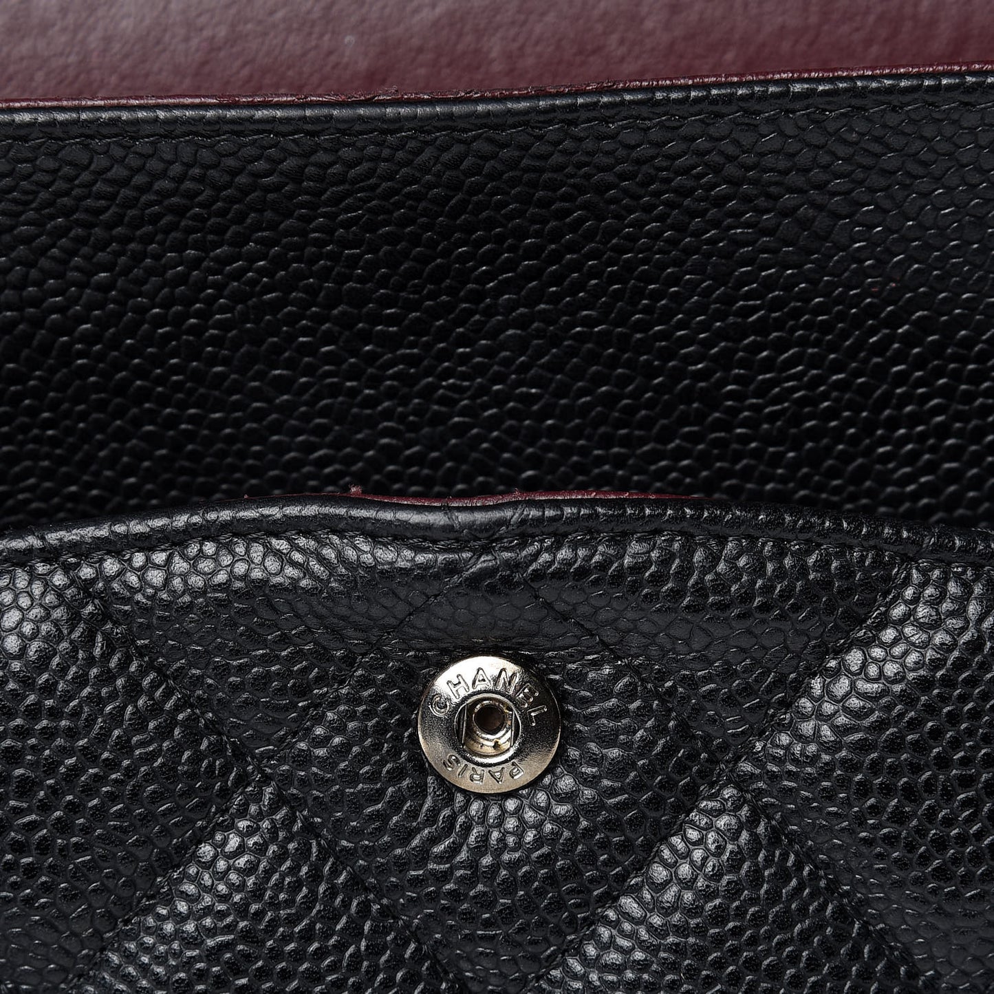 Caviar Quilted Maxi Double Flap Black