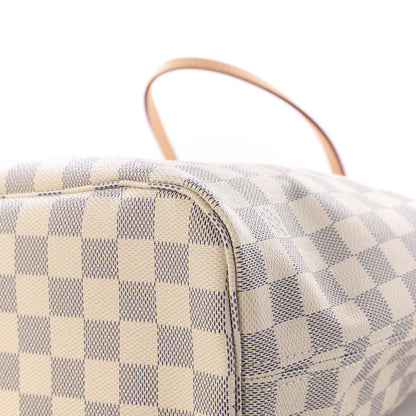 Louis Vuitton Damier Azur Neo Neverfull MM Rose Ballerine 8 of 12
