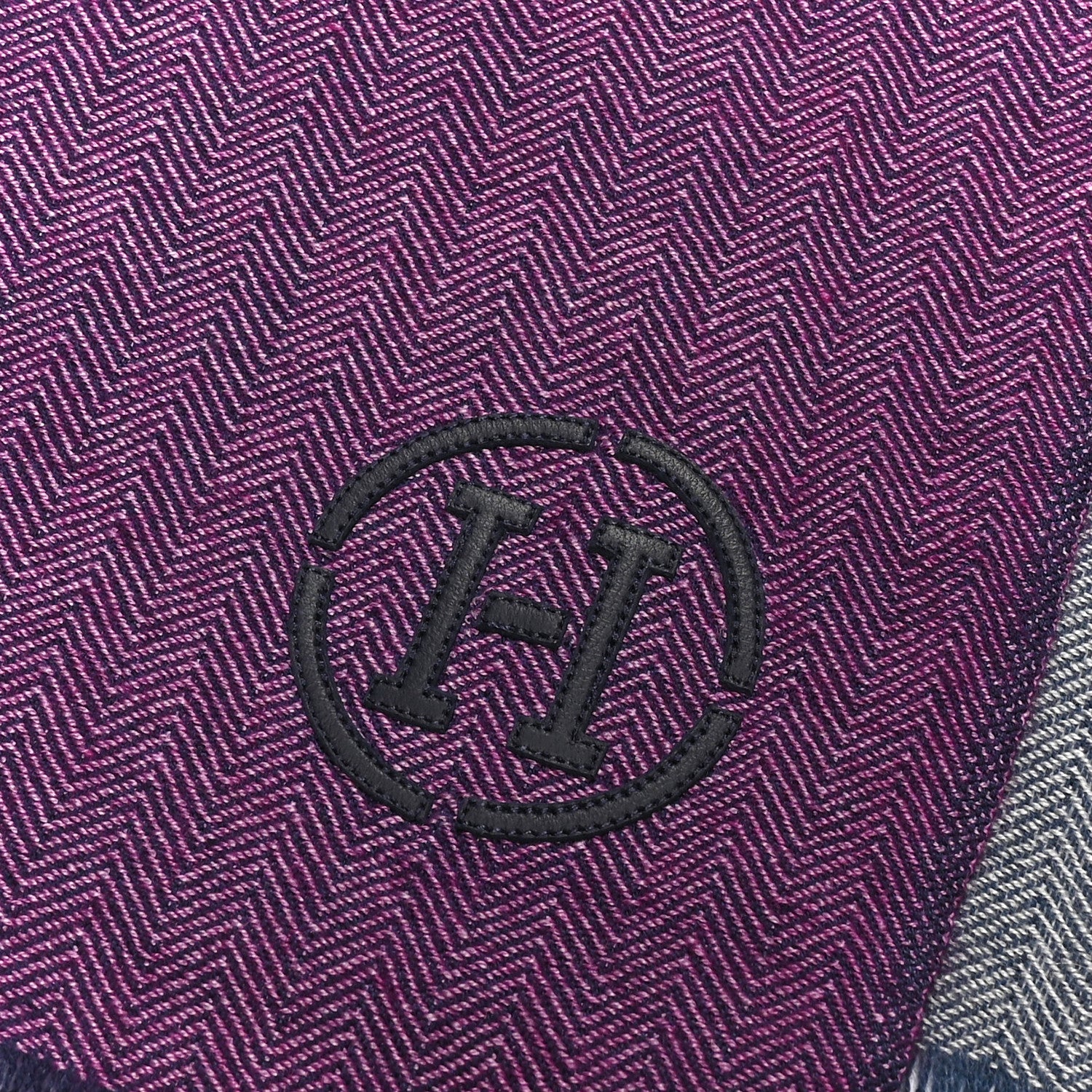 Hermes Cashmere Colorblock Himalaya Artisanale Muffler 1873129