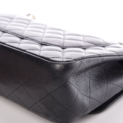 Chanel Caviar Quilted Jumbo Double Flap Black 9 of 11