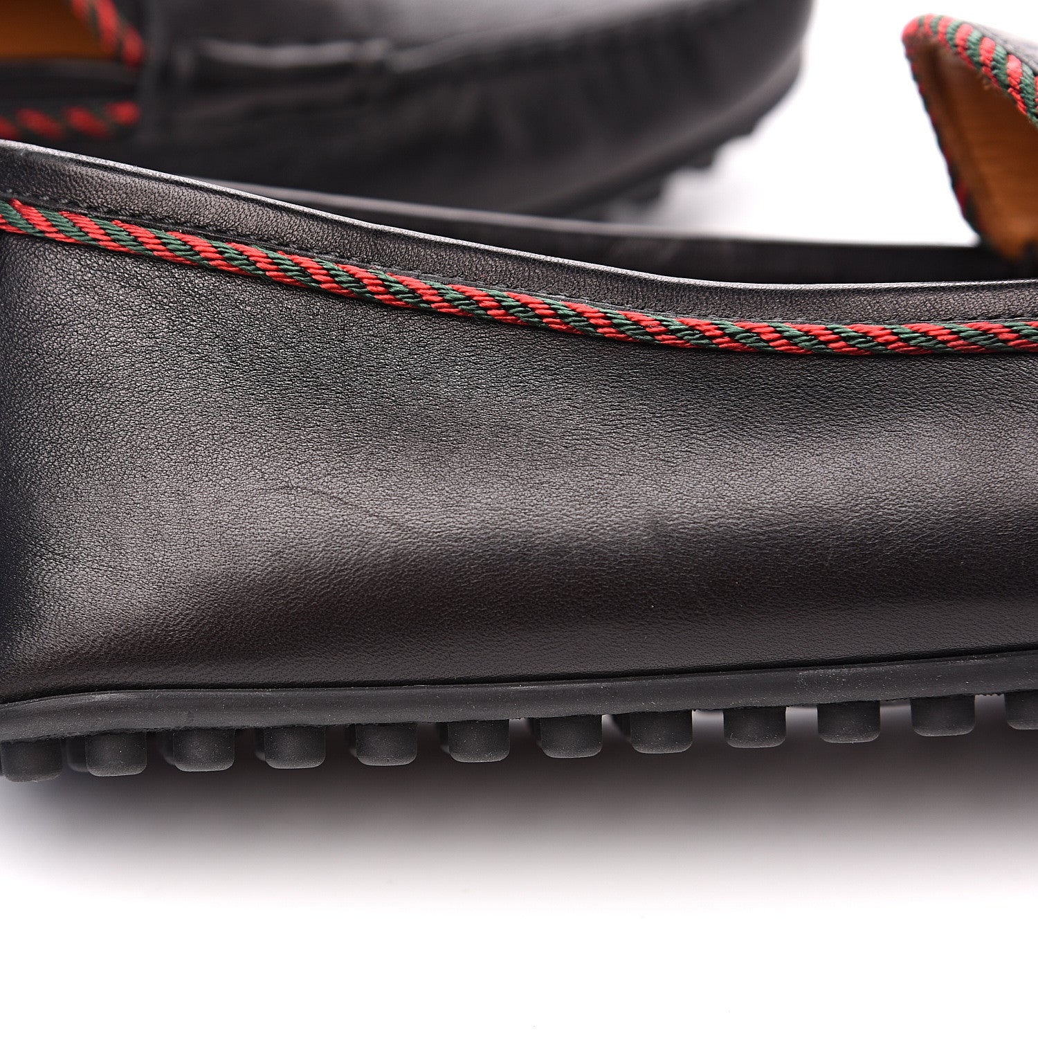 Gucci Nappa Mens Bee Driver Loafers 9.5 Black 9 of 10