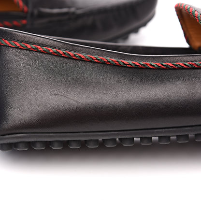 Gucci Nappa Mens Bee Driver Loafers 9.5 Black 9 of 10