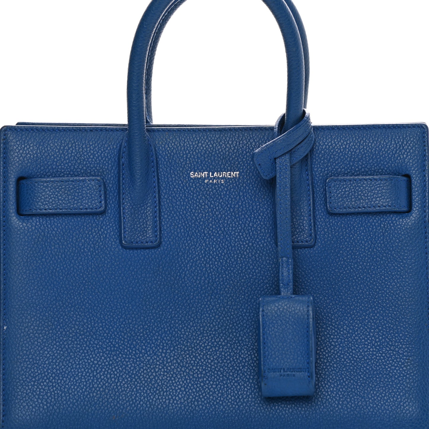 Grained Calfskin Nano Sac De Jour Royal Blue