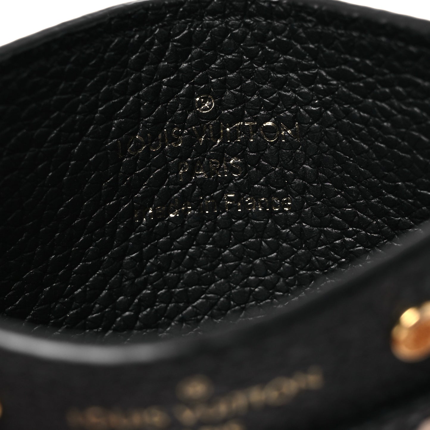 Empreinte Card Holder Black Beige