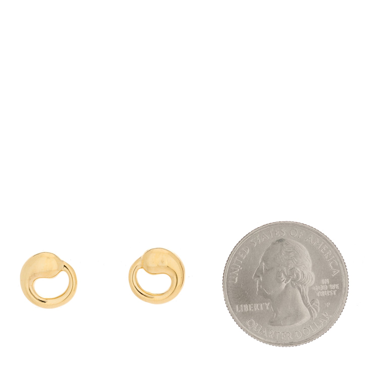 18K Yellow Gold Elsa Peretti Eternal Circle Earrings