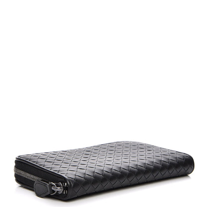 Bottega Veneta Nappa Intrecciato Zip Around Wallet Black 4 of 9