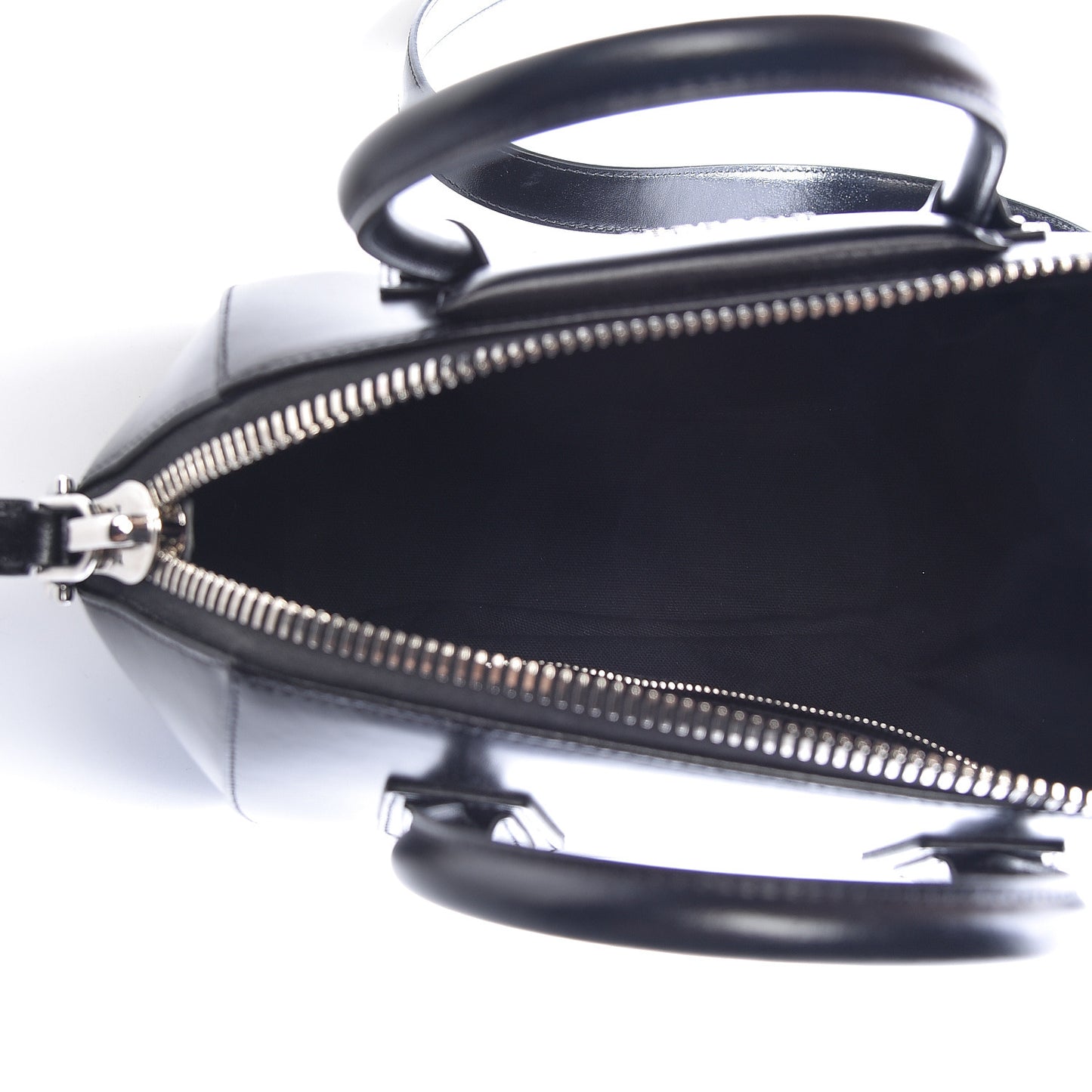 Shiny Lord Calfskin Small Antigona Black