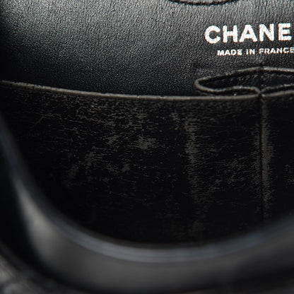 Chanel Metallic Aged Calfskin Quilted 2.55 Reissue 226 Flap Black 13 of 16