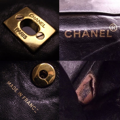 Chanel Lambskin Drawstring Backpack Black 9 of 10