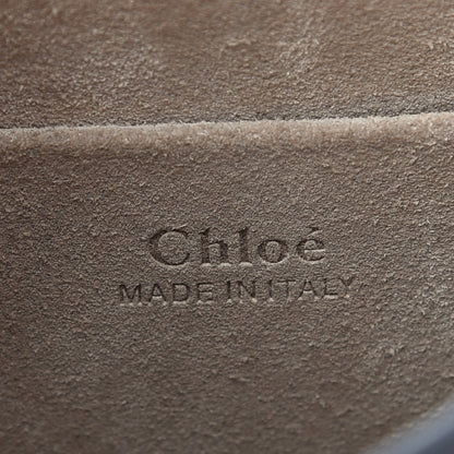 Chloe Calfskin Suede Small Nile Bracelet Bag Off White 6 of 8