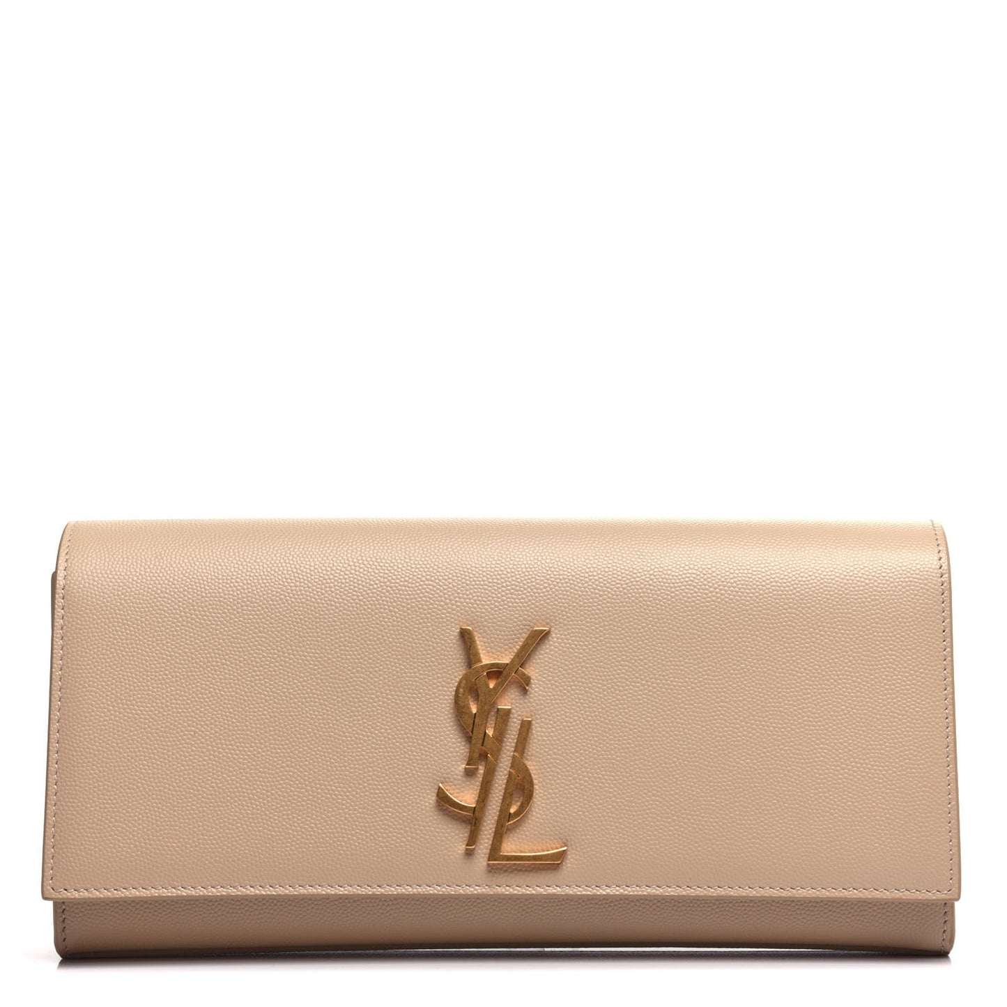 Grain De Poudre Classic Monogram Cassandre Clutch Nude