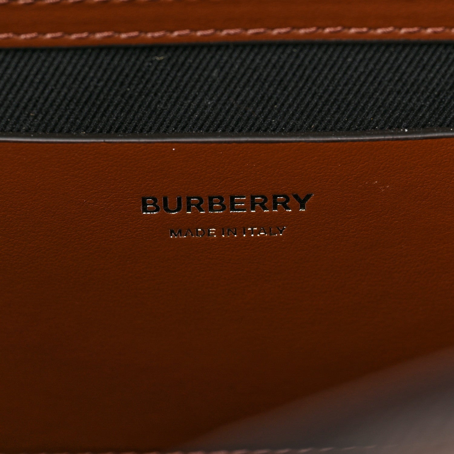 Burberry E-Canvas Check Medium Soft TB Tote Dark Birch Brown 5 of 5