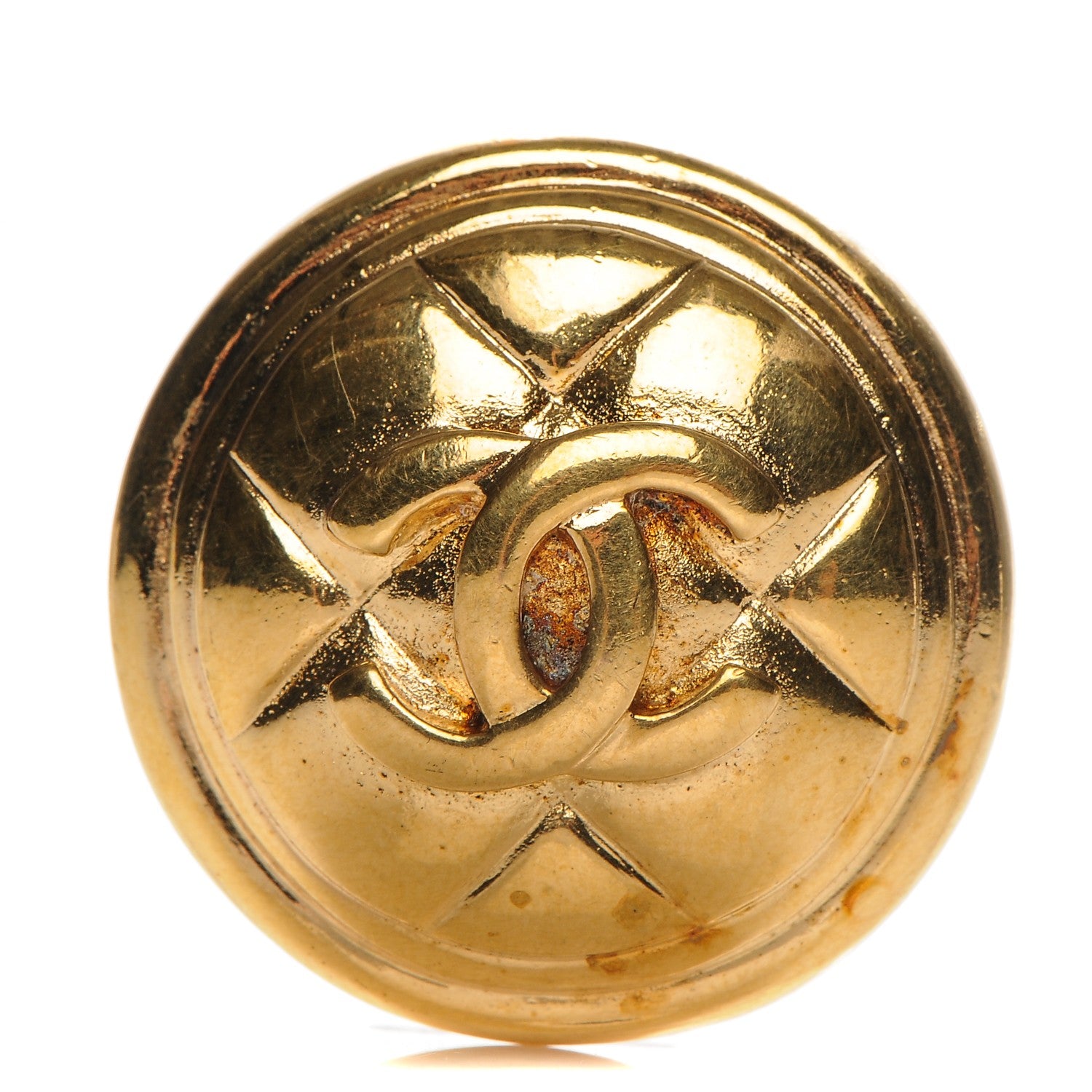 Chanel CC Brooch Gold 1 of 4