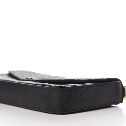 Louis Vuitton Empreinte Pochette Felicie Chain Wallet Black 7 of 12