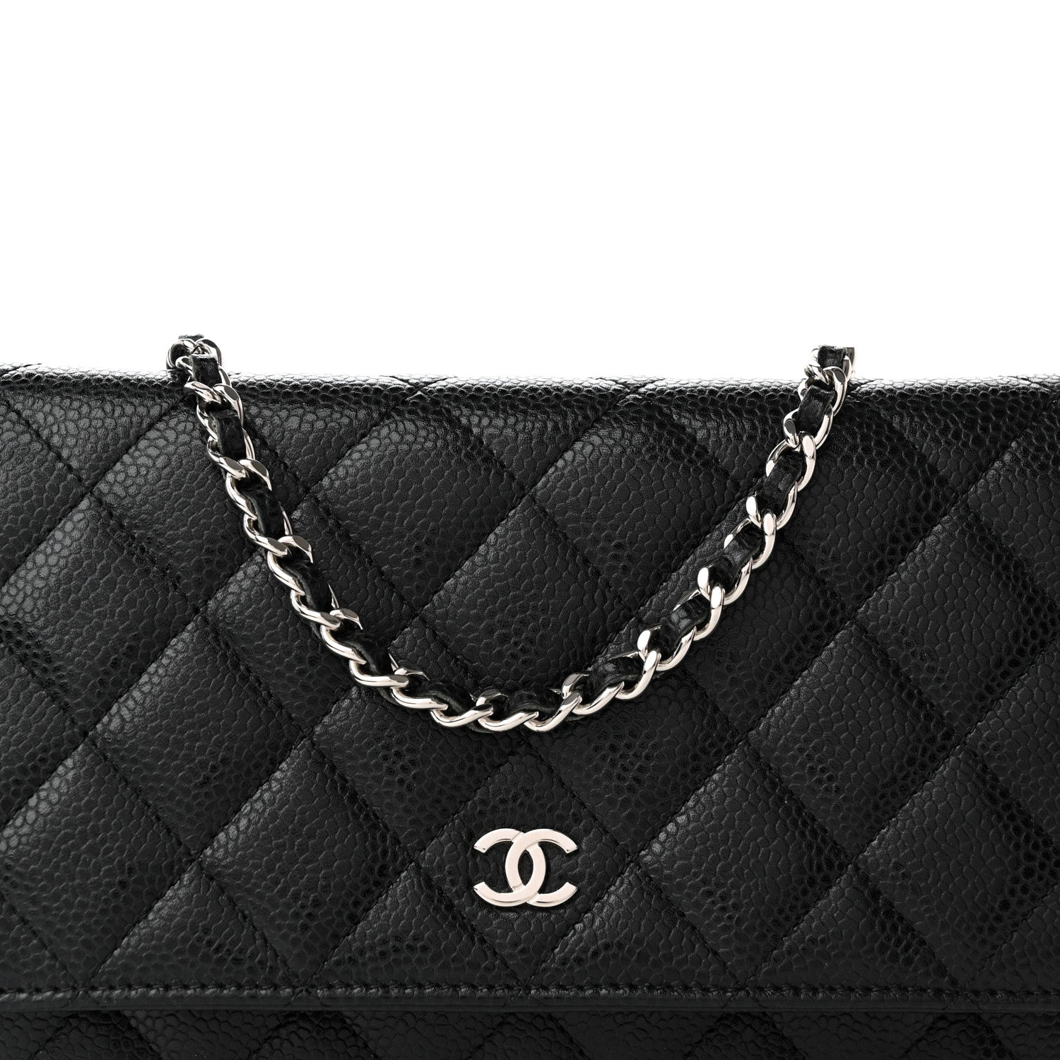 Chanel Caviar Quilted Wallet on Chain WOC Black 9 of 16