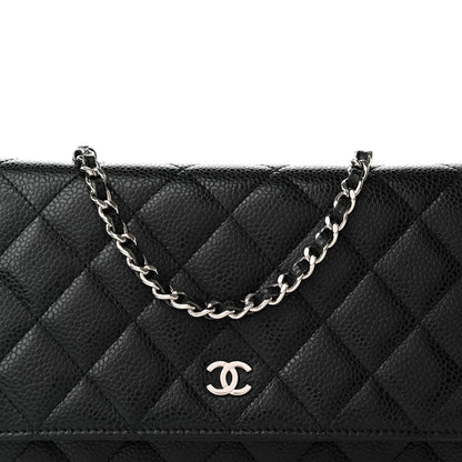 Chanel Caviar Quilted Wallet on Chain WOC Black 9 of 16