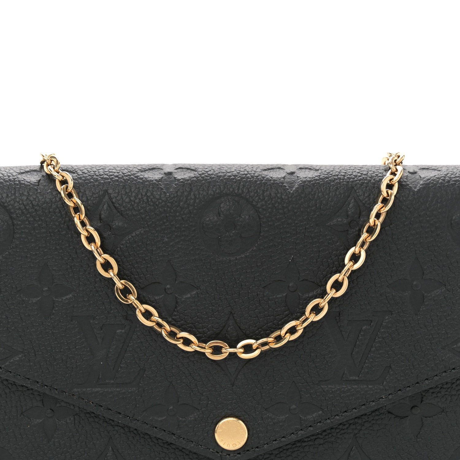 Louis Vuitton Empreinte Pochette Felicie Chain Wallet Black 8 of 11