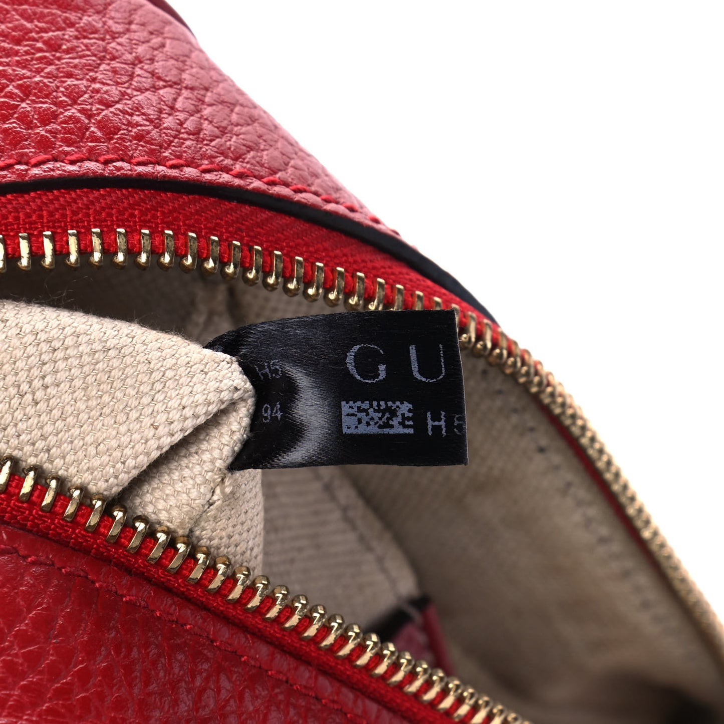 Pebbled Calfskin Small Soho Disco Bag Tabasco Red