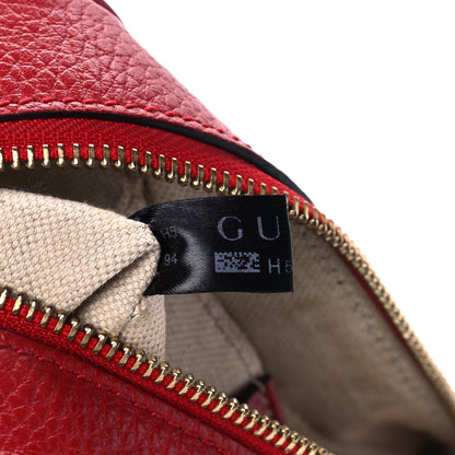 Gucci Pebbled Calfskin Small Soho Disco Bag Tabasco Red 8 of 13